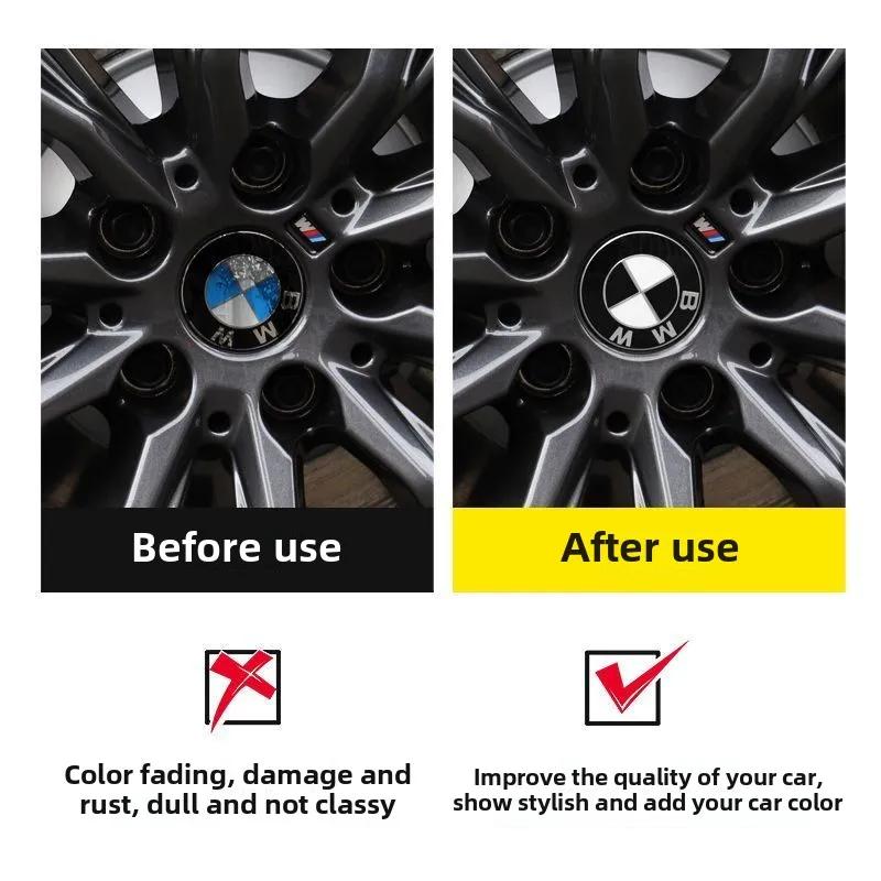 4 szt. 56/68MM Samochodowe Dekielki Centralne Kół Osłona Koła Dla BMW M Performance X1 X2 X3 X4 F10 F30 F20 F25 E90 E46 E39 E70 E53 E30 E87