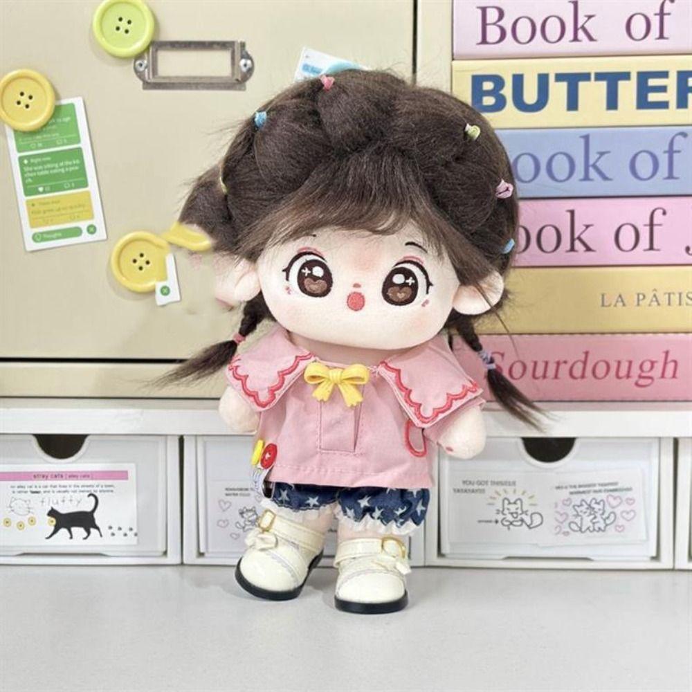 Soft Texture 20cm Cotton Doll Clothes Washable Cotton Plush Dolls Skirt  Friends Gifts