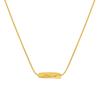 Korean Geometric Twisted Tube Pendant Clavicle Necklace: Non-Fading Gold-Plated Titanium Steel Luxury Jewelry
