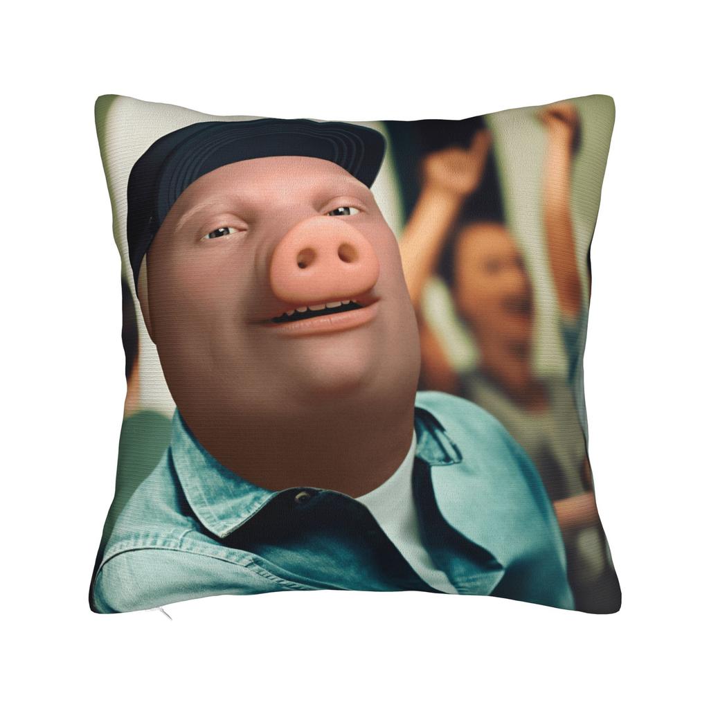 John Pork Is Calling Pillow Cover Square Pillow Case Cushion Cover Novelty Graphic Pillowcases For Sofa Home Decorative