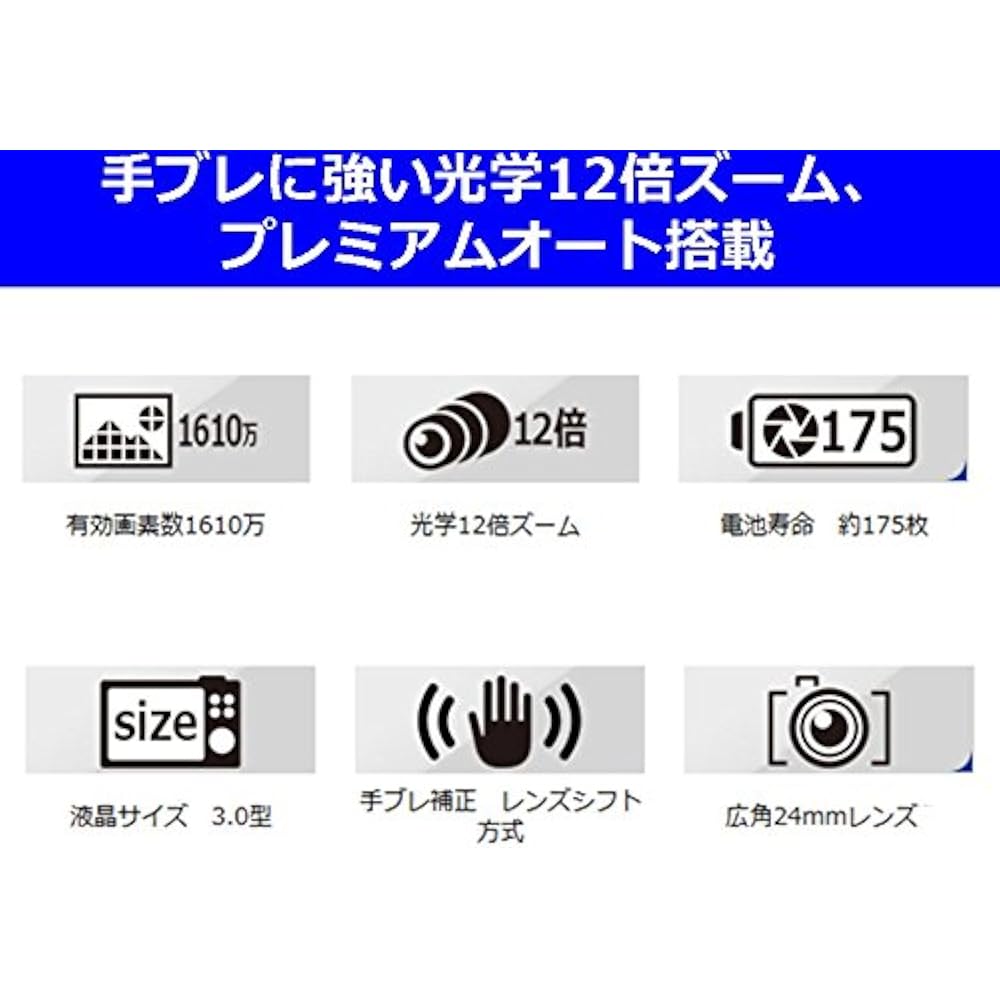 CASIO EXILIM EX-ZS240SR Digital Camera: 12x optical zoom with powerful image stabilization—just p...