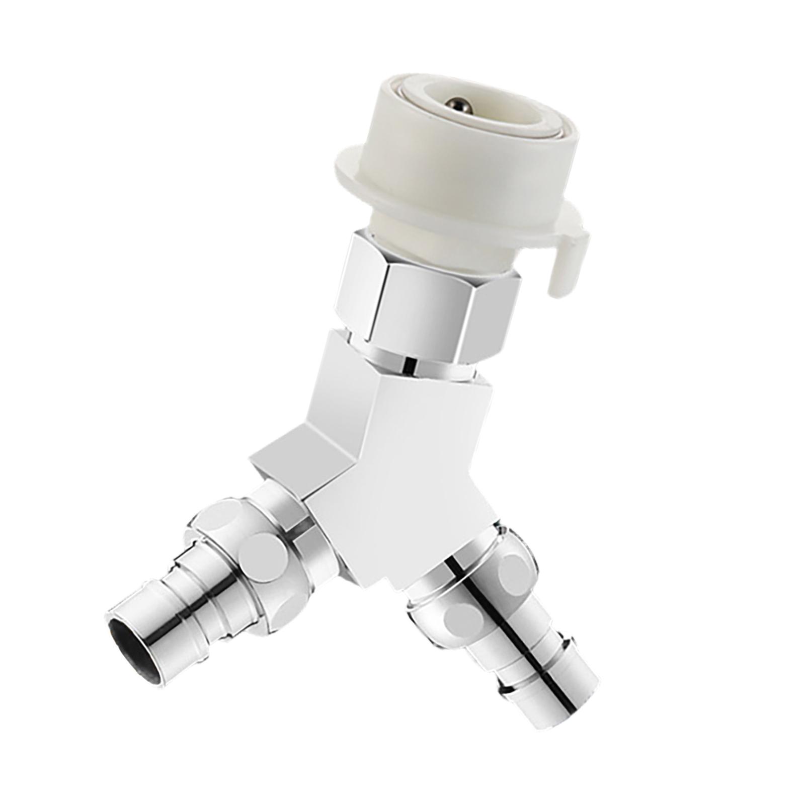 

Brass Three Way Water Splitter Valve Faucet Connector Washing Machine Adapter Water Flow Management Simple Installation A