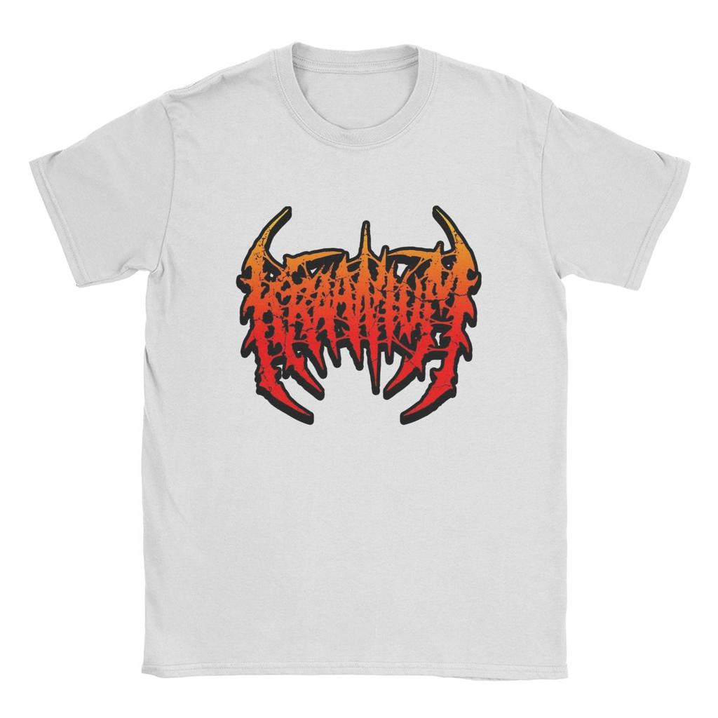 Crazy Kraaniumm Band Slamchosis T-Shirts Men Crew Neck Pure Cotton T Shirts Brutal Deathcore Rock Short Sleeve Tees Plus Size