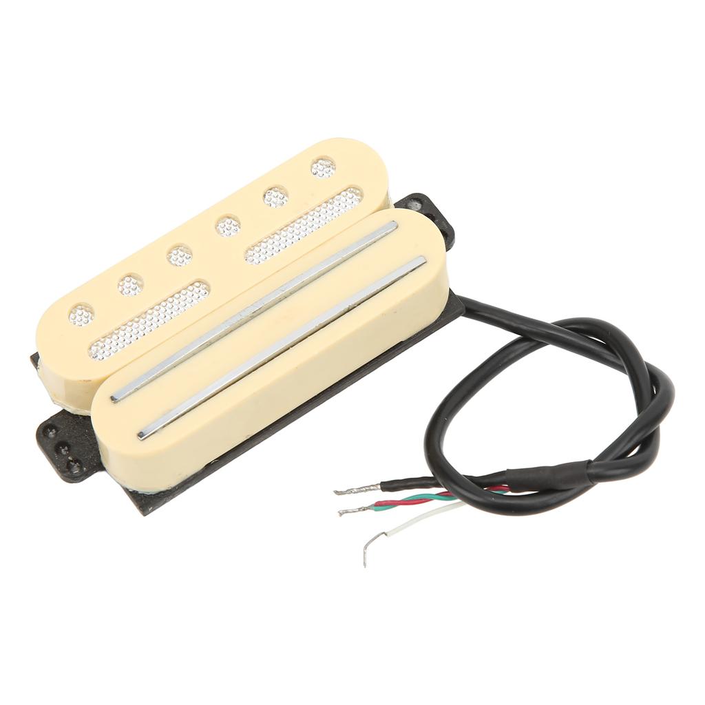 Guitar Pickup Metal Plastic Sweet Delicate Sound Noise Free Dual Coil Single Pickup