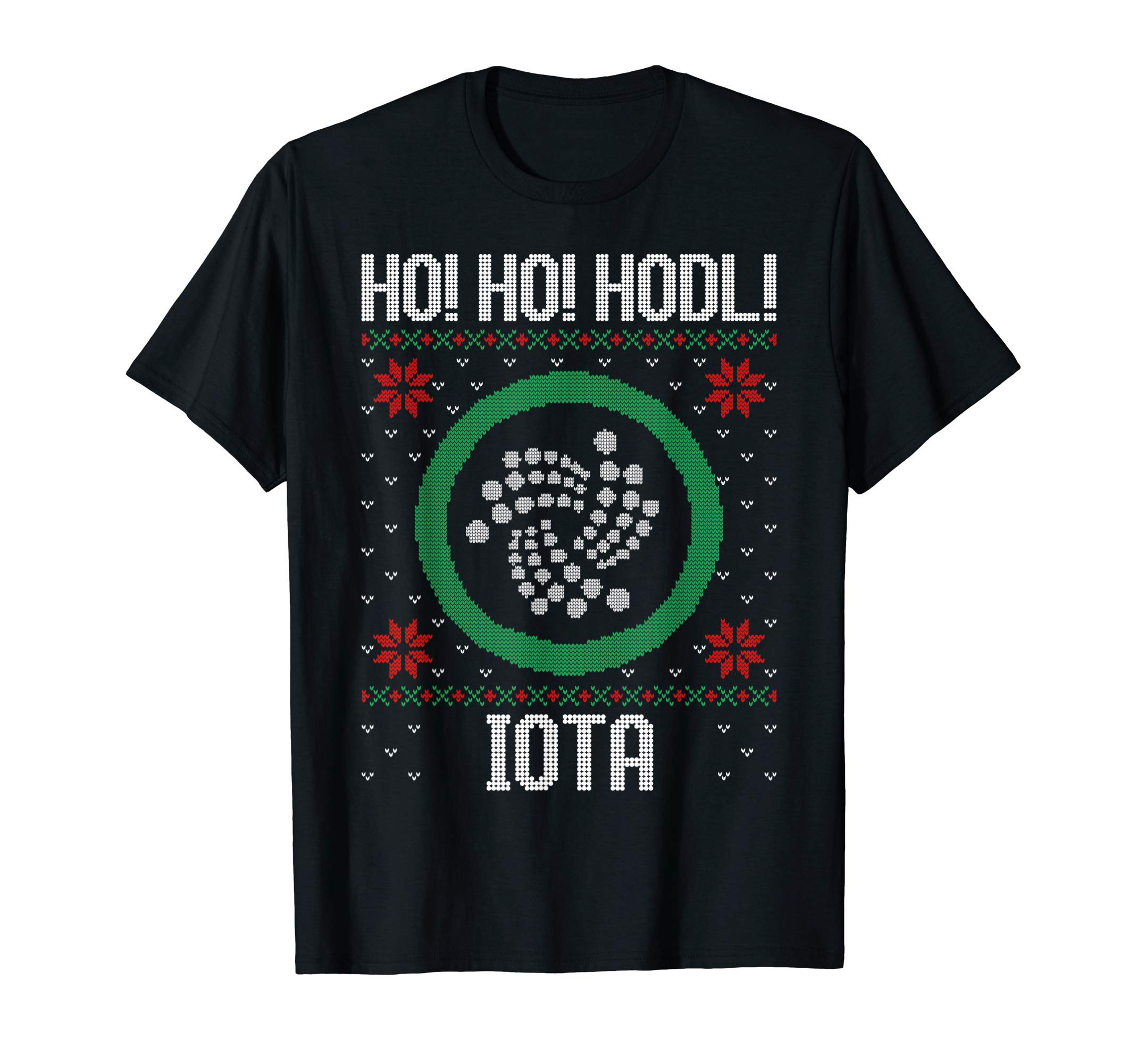 

Хо Хо HODL Iota - Веселая футболка с криптовалютой Iota