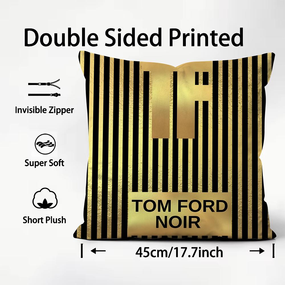 T-Tom F-Ford Trendy Brand Cushion Cover Pattern Printed Pillowcase for Living Room Sofa Cushion Cover & Bedroom Decor