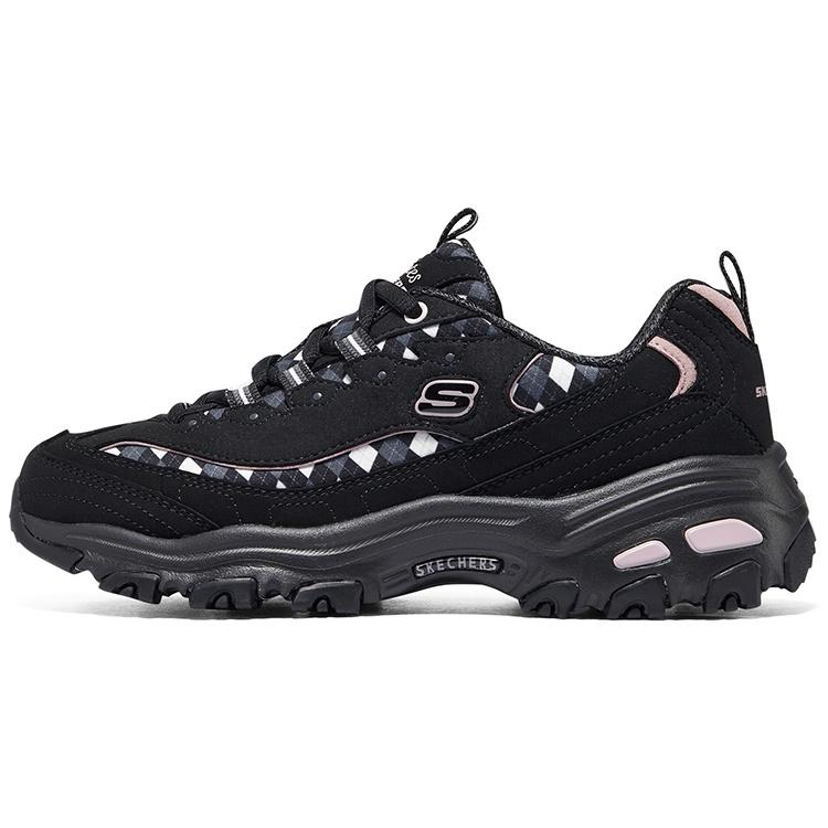 (WMNS) Skechers Sport D Lites Fancy Leopard 10 Black Pink Women s 896271-BKMT EU 36.5