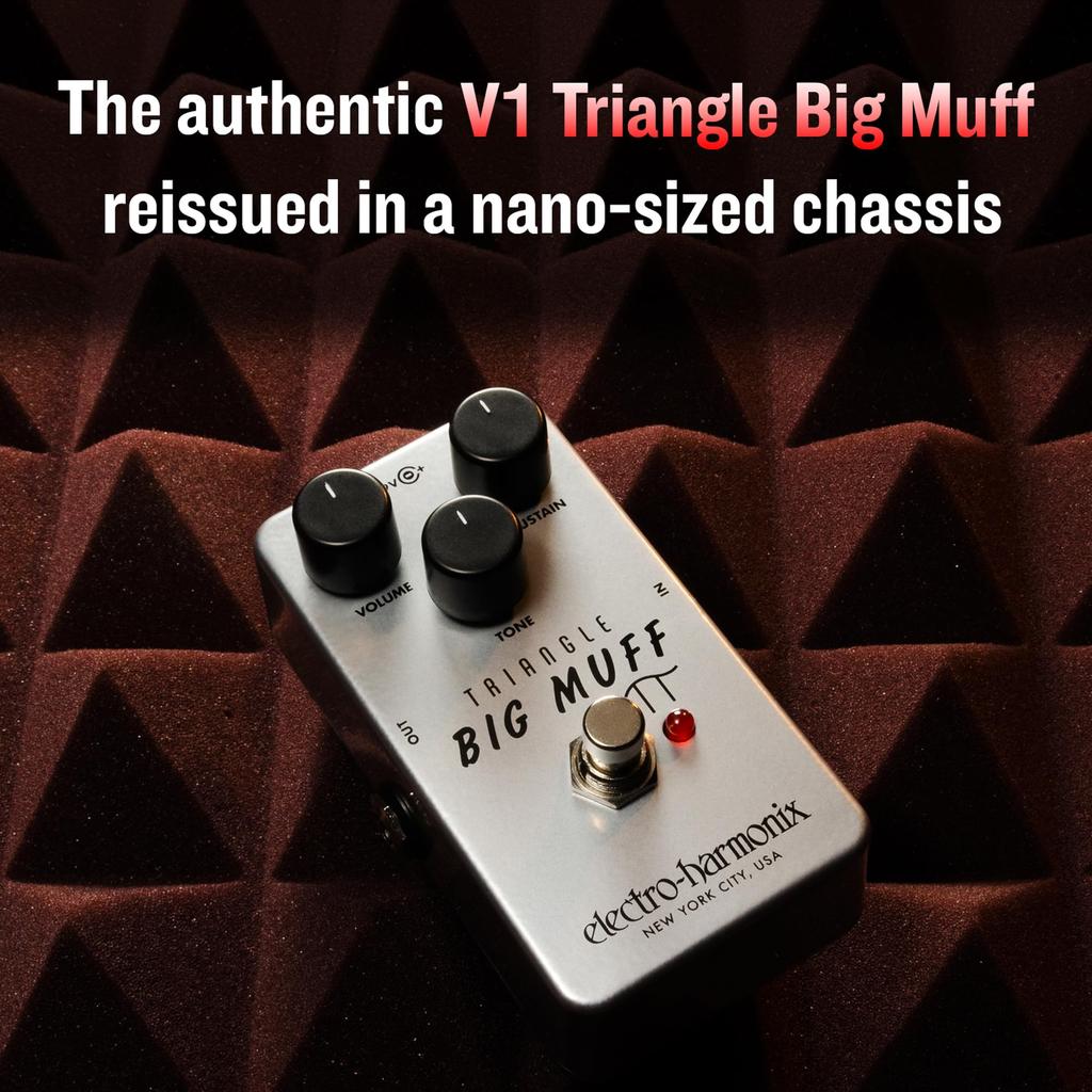 Big Muff Pi Distortion Fuzz Electro-Harmonix/Triangle Distortion/Sustainer