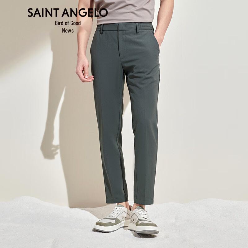 Baoxiniao Men's Tapered Business Casual Solid Pants ETD231214S