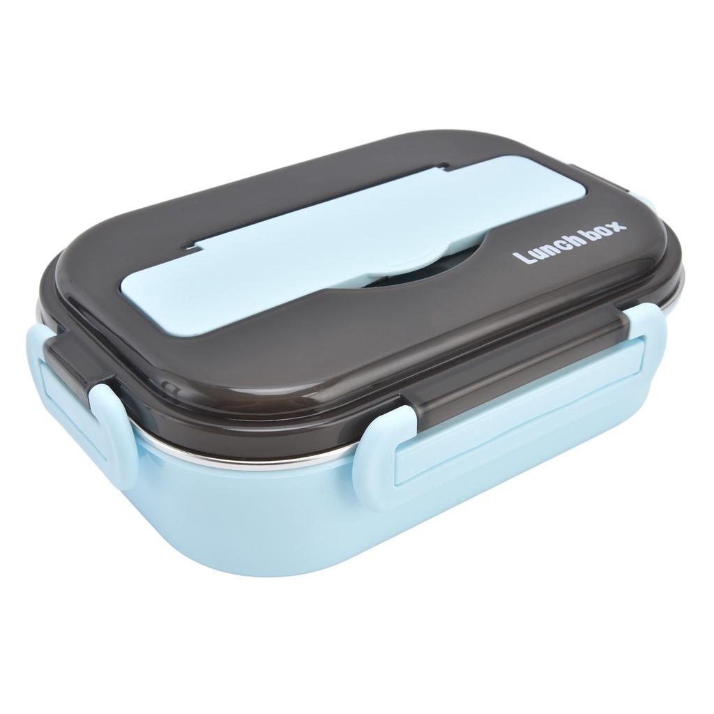 Lunch Box 1000ml Two Compartments Safe Durable Good Sealing Performance Portable Bento Box