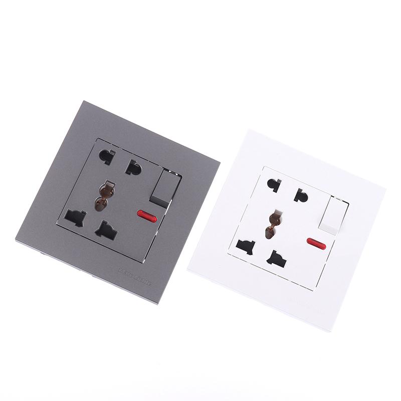 Uniwersalne gniazdko 18W Type-C Quick Charge 5-pinowe, Brytyjskie gniazdko elektryczne ścienne z ładowarką USB, Biała inteligentna podwójna wtyczka gniazdka zasilającego