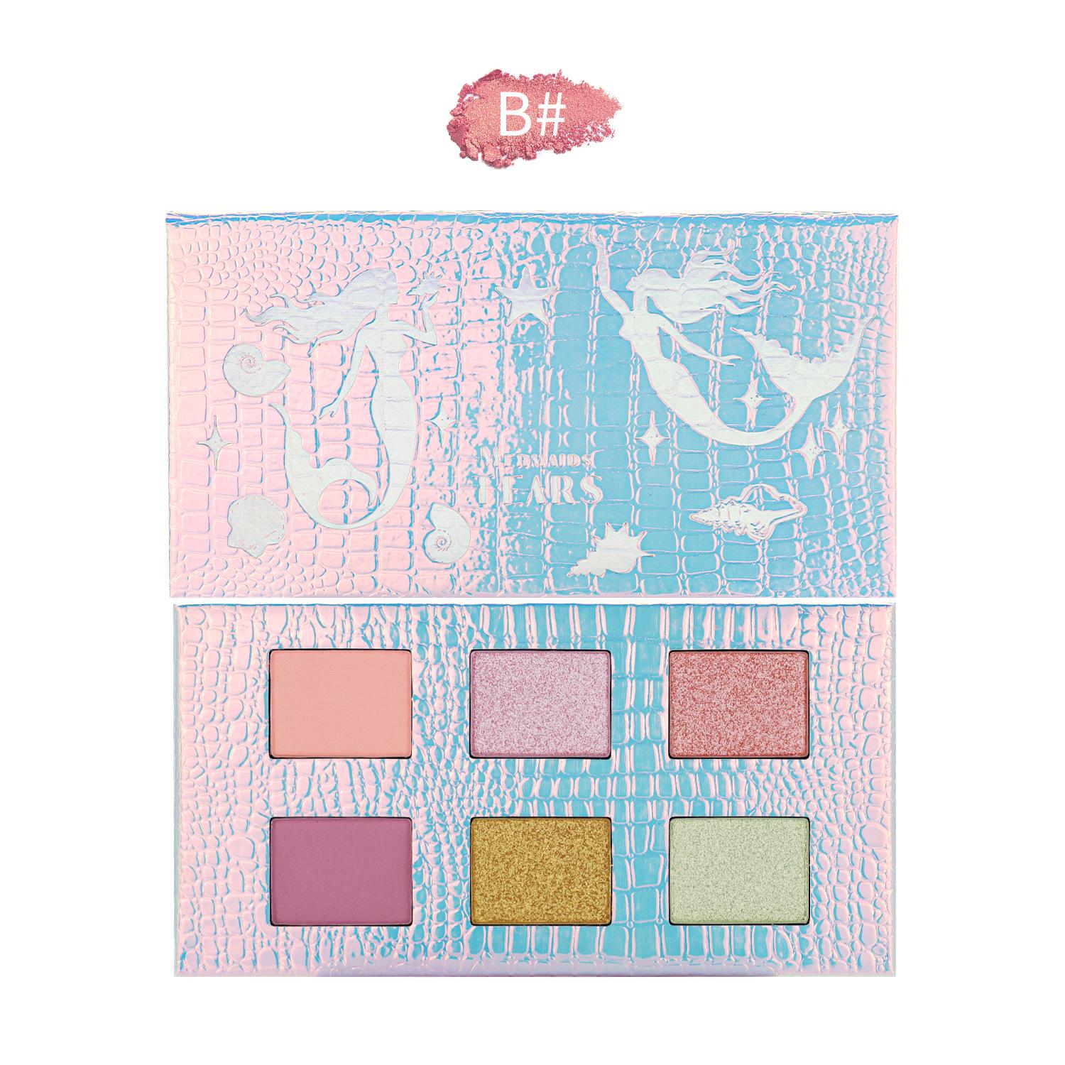 

Новая матовая палетка теней для век Rosy Six Palace Grid Auto Focus Low Saturation Smoke Powder Mermaid Plate A