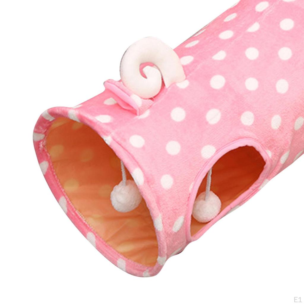 Cat Toys Tunnel Exercising Supply Playing Peepholes Toy Hides Interactive Tube Collapsible Training