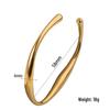 Irregular Geometric Titanium Stainless Steel Bracelet - Sleek, Fashionable, Cool Open Design
