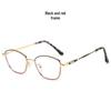 2025 Women’s Fashion Color-Changing Anti-Blue Light Metal Glasses with Flat Lenses - European & American Style