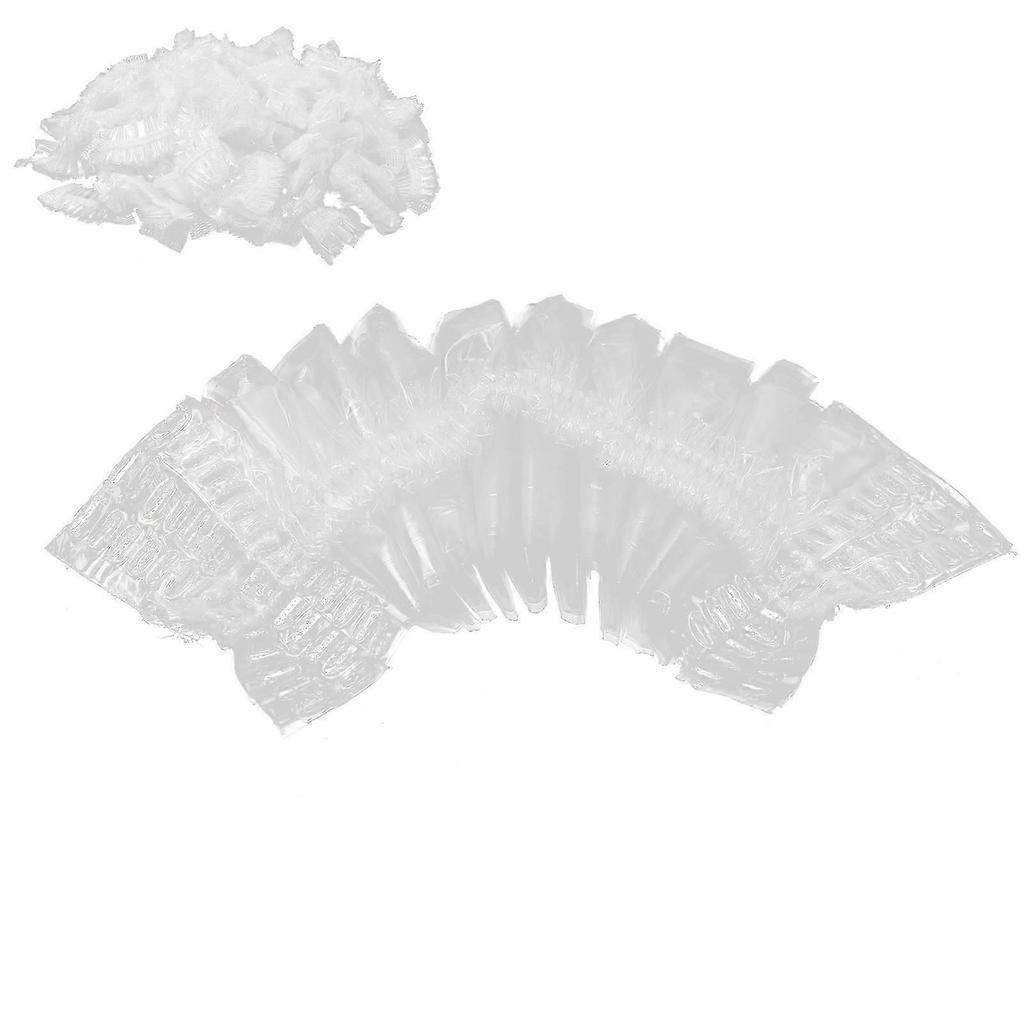 Disposable Clear Ear Covers Waterproof Elastic Ear Protectors for Hair Dye 200 Pcs