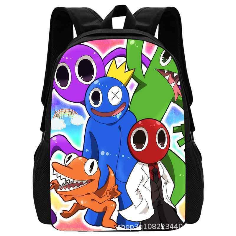 Kids Cartoon Backpack Elementary School Students Large Capacity Ergonomic Design Cotton Lining Oxford Fabric