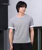HYOJI 26 Ss Semi-Crop Waffle Color Block Layered Short Sleeve T-Shirt (3 Colors)