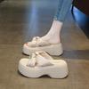 Platform Slippers Women's Sandals Women's New Muffin Cool Slippers High Heel Temperament Beach Shoes