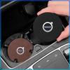 Car Leather Water Coaster Non-Slip Mat Car Bottle Holder Insert Pad For Volvo XC60 XC90 S60 S80 S40 V40 V60 V70 V50 XC70