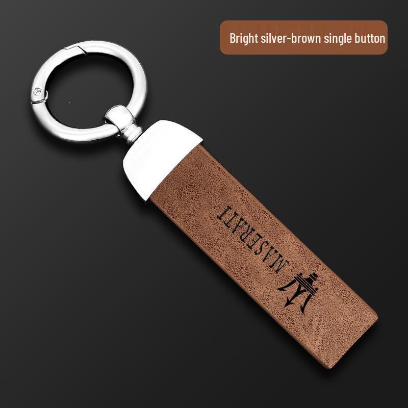 Maserati Key Case for Levante/Ghibli: Premium Leather Shell for Men & Women