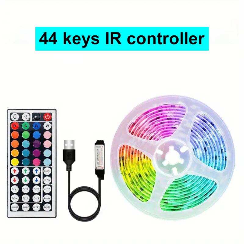 1-20M 5050 RGB LED Strip Lights Bluetooth WiFi App IR Remote Control Flexible Tape Light For Bedroom Decoration