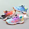 Fiberhome Children's Badminton Shoes Youth Lightweight Breathable Shock Absorption Rotating Button Table Tennis Shoes