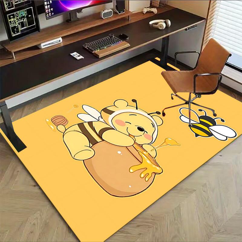 1pc Bee Honey Carpet Office Rug Outdoor Mat Home Decor Area Carpet Festival Gift