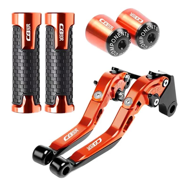 Motorcycle Brake Clutch Levers Handlebar Grips Ends CNC Aluminum For Honda CB 190R 2016 CB190R 2017