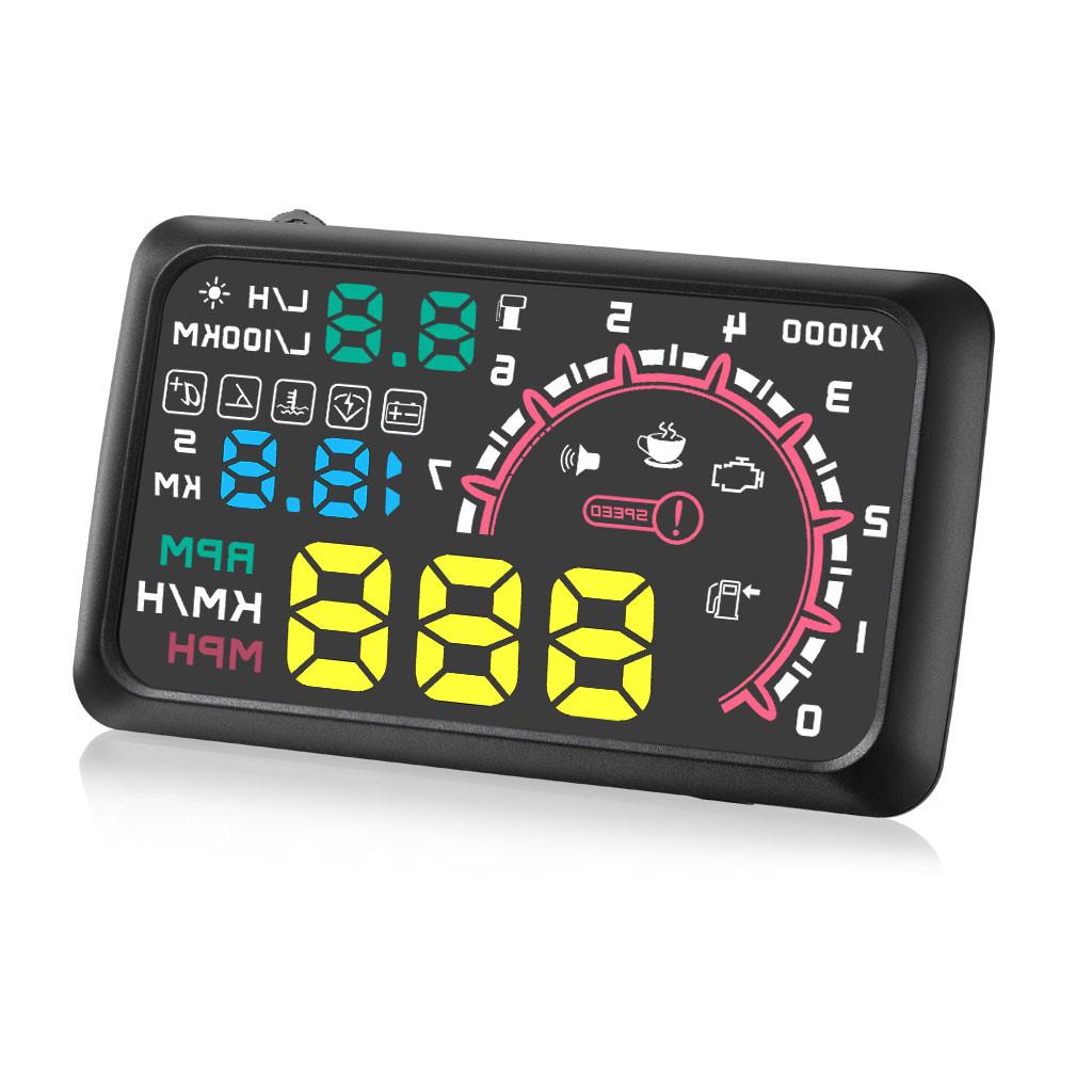 Buy W02 HUD Head Up Display 5.5inch Windshield Projector OBD2 II Car ...