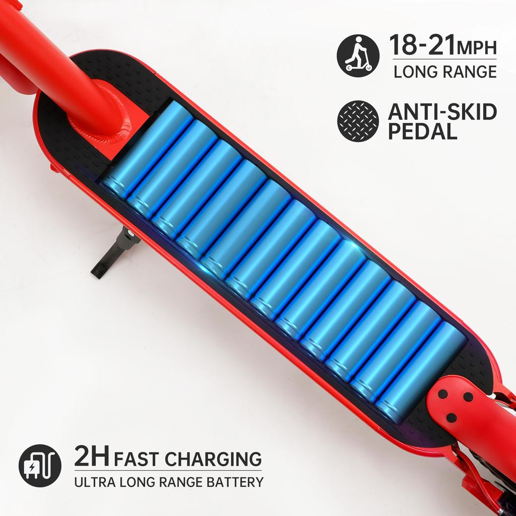 8,5" zusammenklappbarer Elektroroller mit App, 350 W, 35 km Reichweite, 30 km/h, Pendeln in der Stadt