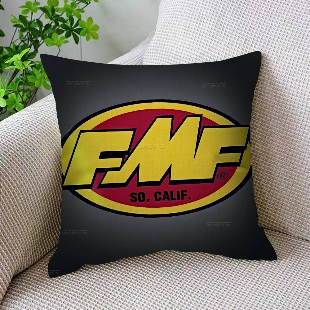 F-FMF Racing Logo Personalized Pillow Cover Kids Bedroom Wild Party Decor Pillowcase Kid Birthday Shower Gift
