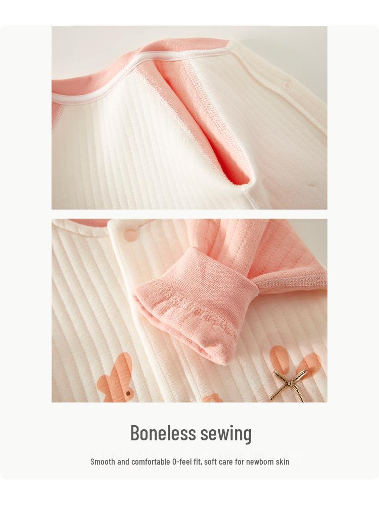 Bawełniany body z długim rękawem dla niemowląt - Pajacyk dla noworodka