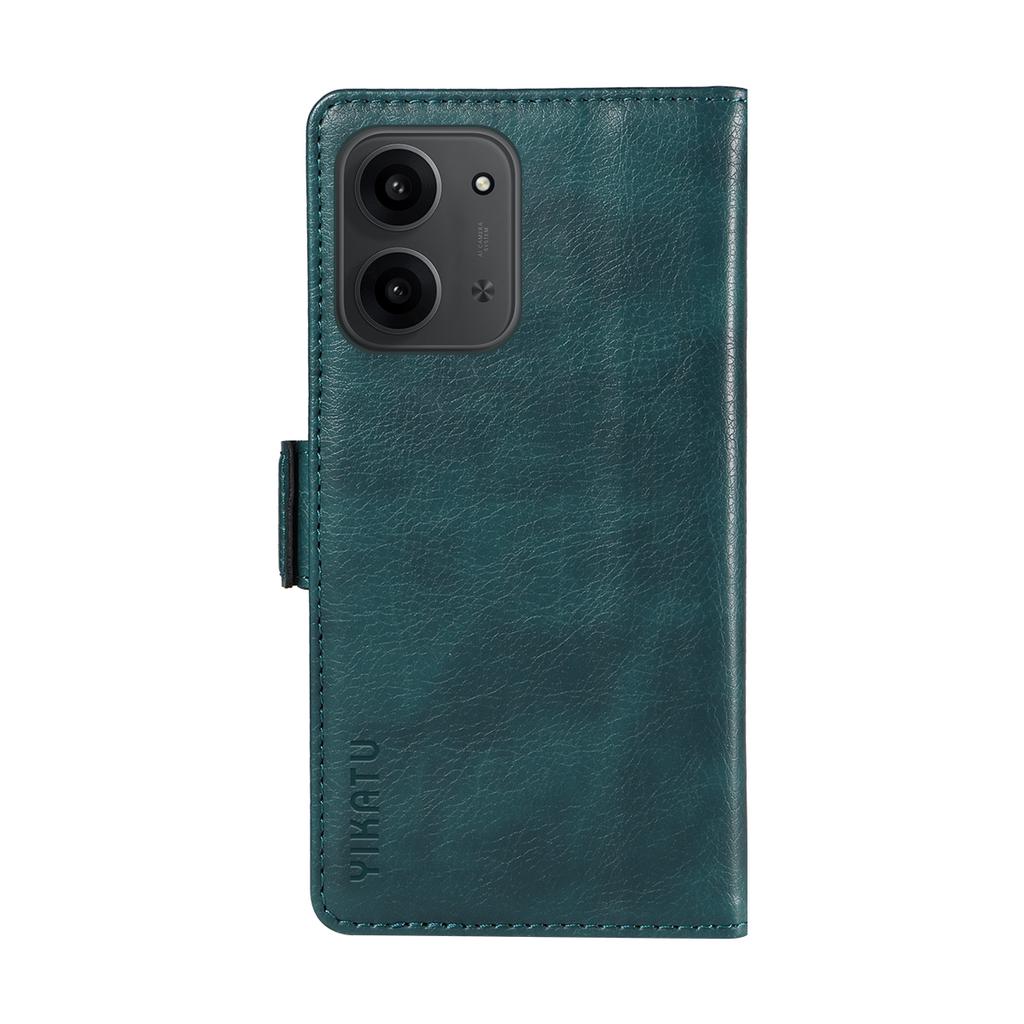 For Xiaomi Redmi 15C 4G (171mm) Case YIKATU YK-007 Litchi Texture PU Leather Wallet Phone Cover