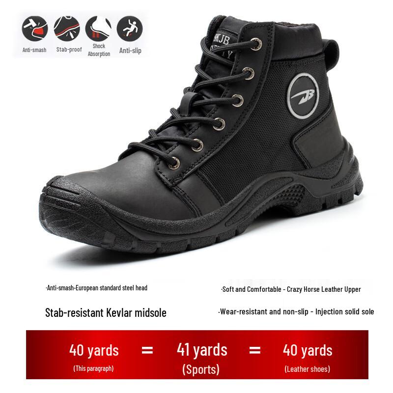 Bo Zong Steel Toe Safety Work Shoes EU 36