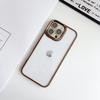 Luanjin Series Suitable for IPhone16promax High Transparent Mobile Phone Case Apple 15 Lens Film 14 Full Inclusive Metal Ring