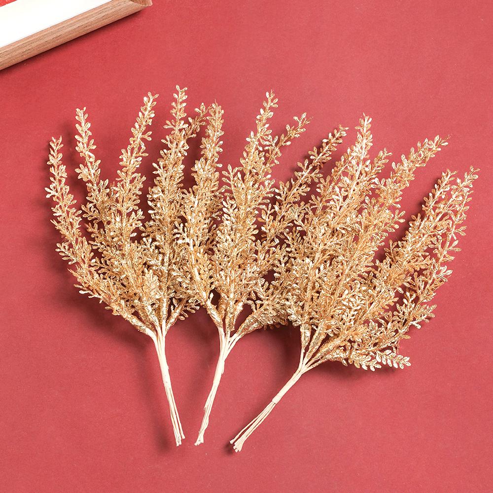 1/2 Stück Künstlicher Pflanzenstrauß 21CM Kunstpflanze für Heimdeko Partyzubehör Hochzeitsdekoration Weihnachtsschmuck Zubehör