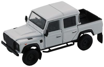 BM CREATIONS 1/64 Land Rover Defender 110 Pickup 2016 White RHD Finished Model