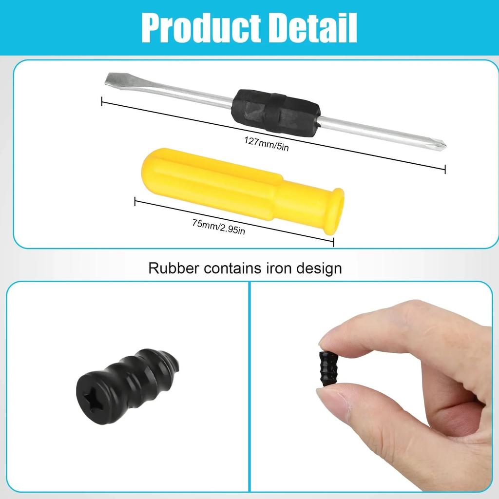 10-60PCS Tire Puncture Repair Kit Tire Plug Vacuum Tire Repair Kit Tire Plugs Bikes Tire Repair Kit for Mountain Bikes