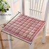 Square Plush Flannel Dining Chair Cushions with Shoulder Strap - All-Season Thin Warmth, Cozy Stool Accessories