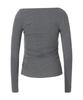 ZEROPLANET Chloe Asymmetrical Sleeve Top [Grey]