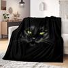 Cute Cat Print Microfiber Blanket – Super Soft Lightweight Throw for Bed, Sofa, Camping or Picnic – Warm Winter Plush Blanket
