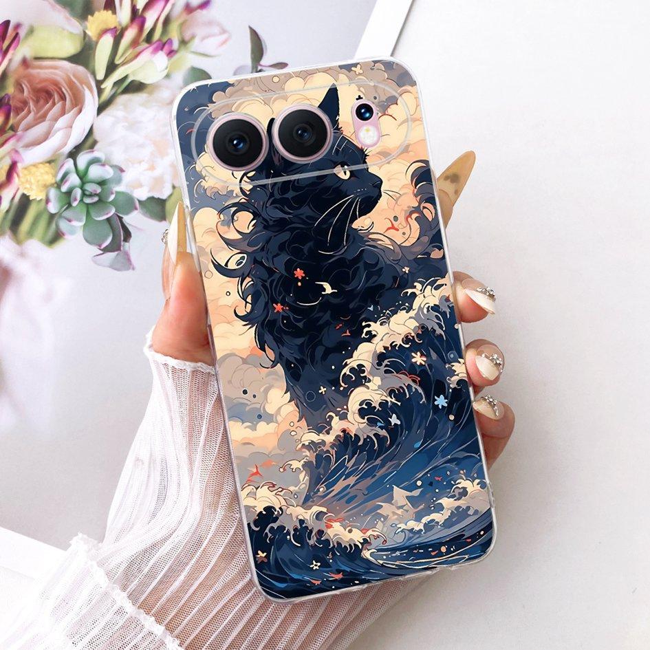 6.55" For Honor 500 5G Case Fashion Flower Bowknot Soft Slim Silicone Phone Cover For Honor 500 Pro Funda MEY-AN00 Honor500 Capa