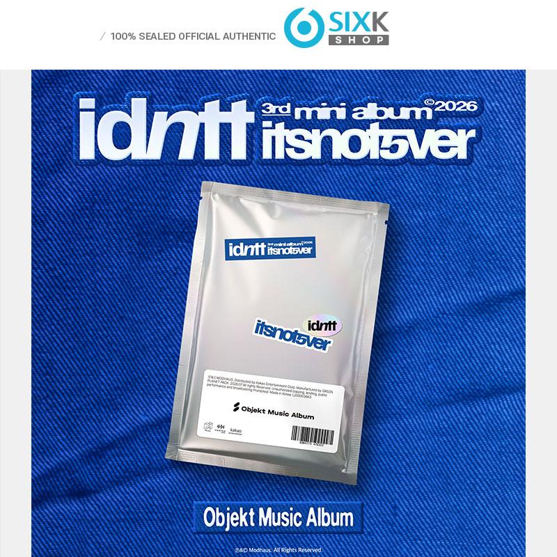 [Предзаказ] idntt - [itsnotover] (Музыкальный альбом Objekt) [NO POB]