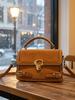 2026 Retro Suede Patchwork Crossbody: Elegant Women's Box Handbag
