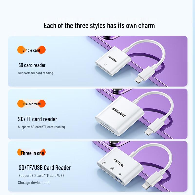 Apple Lightning To SD Card Reader