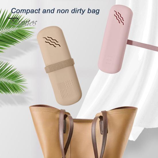 Kosmetiktasche aus Silikon, Reise-Make-up-Pinselhalter, tragbarer Pinsel-Organizer, belüftete Kosmetiktasche für den täglichen Gebrauch, Reiseaufbewahrung