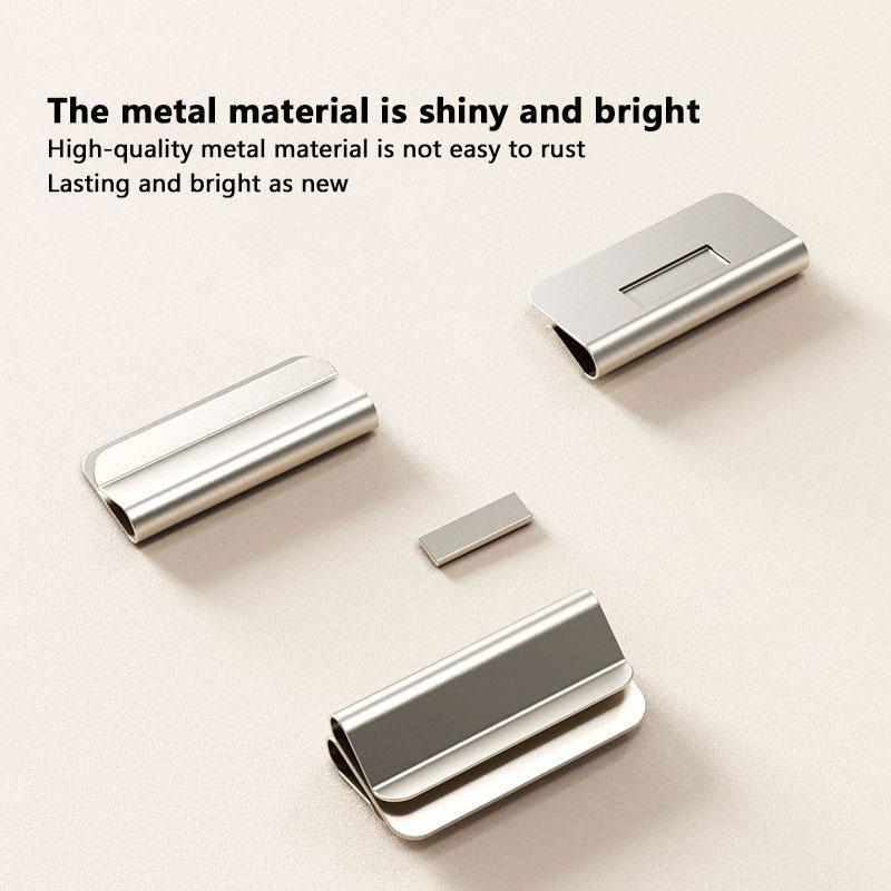 Magnetic Curtain Clips Drill-Free Strong Magnetic Curtain Clips Prevent Light Leaking for Living Room and Bedroom Curtains 5Pair