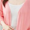 Srcr Women's Mulberry Silk Blend Thin Knit Cardigan