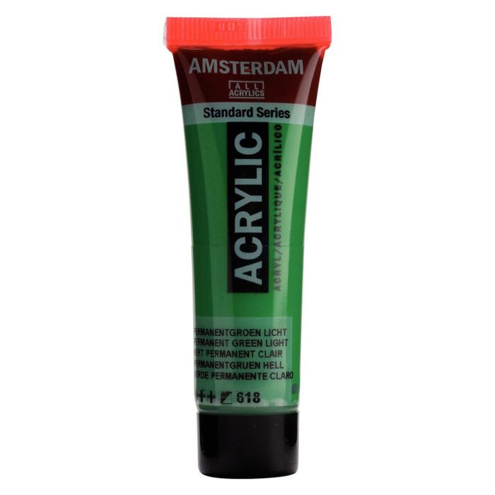 Peinture acrylique - Amsterdam - Standard - 20 Ml - Vert - Haute résistance à la lumière